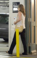 JENNIFER ANISTON Leaves Carasoin Day Spa and Skin Clinic in Los Angeles