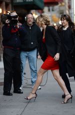 JENNIFER LAWRENCE Arrives at The Late Show with David Letterman in New York