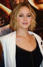 JENNIFER LAWRENCE at The Hunger Games: Mockingjay Part 1 Photocall in London