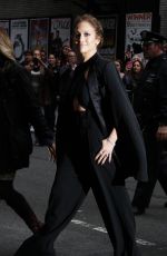 JENNIFER LOPEZ Arrives at The Late Show with David Letterman in New York