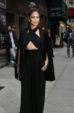 JENNIFER LOPEZ Arrives at The Late Show with David Letterman in New York