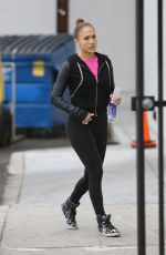 JENNIFER LOPEZ in Tights Out and About in Los Angeles 2011