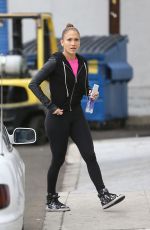 JENNIFER LOPEZ in Tights Out and About in Los Angeles 2011