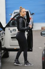 JENNIFER LOPEZ in Tights Out and About in Los Angeles 2011