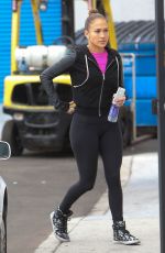 JENNIFER LOPEZ in Tights Out and About in Los Angeles 2011