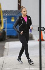 JENNIFER LOPEZ in Tights Out and About in Los Angeles 2011