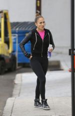 JENNIFER LOPEZ in Tights Out and About in Los Angeles 2011