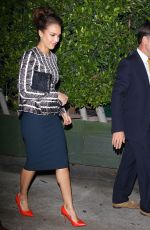 JESSICA ALBA Leaves Ago Restaurant in West Hollywood