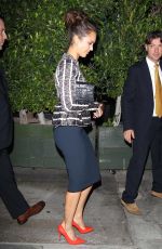 JESSICA ALBA Leaves Ago Restaurant in West Hollywood