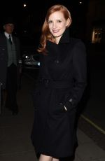 JESSICA CHASTAIN Arrives at Her Hotel in London 3110