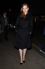JESSICA CHASTAIN Arrives at Her Hotel in London 3110