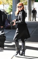 JESSICA CHASTAIN Arrives at JFK Airport in New York 0211