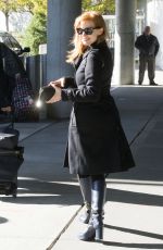 JESSICA CHASTAIN Arrives at JFK Airport in New York 0211