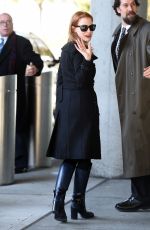JESSICA CHASTAIN Arrives at JFK Airport in New York 0211