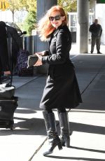 JESSICA CHASTAIN Arrives at JFK Airport in New York 0211