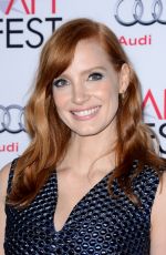 JESSICA CHASTAIN at Afi Fest 2014 Opening Night Gala in Hollywood