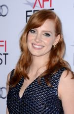 JESSICA CHASTAIN at Afi Fest 2014 Opening Night Gala in Hollywood