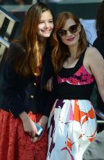 JESSICA CHASTAIN at Matthew McConaughey Honored On The Hollywood Walk Of Fame