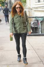 JULIANNE HOUGH Out for Morning Coffee in New York