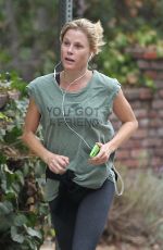 JULIE BOWEN Out Jogging in Los Angeles