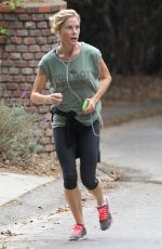 JULIE BOWEN Out Jogging in Los Angeles