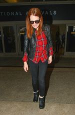 JULIENNA MOORE Arrives at Los Angeles International Airport
