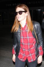 JULIENNA MOORE Arrives at Los Angeles International Airport