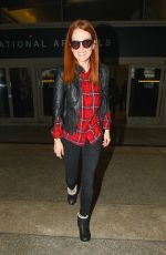 JULIENNA MOORE Arrives at Los Angeles International Airport