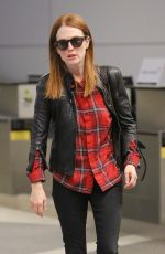 JULIENNA MOORE Arrives at Los Angeles International Airport