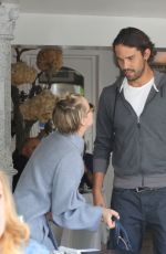 KALEY CUOCO and Ryan Sweeting Llunch at Villa Blanca in Beverly Hills