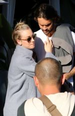 KALEY CUOCO and Ryan Sweeting Llunch at Villa Blanca in Beverly Hills