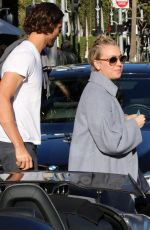 KALEY CUOCO and Ryan Sweeting Llunch at Villa Blanca in Beverly Hills
