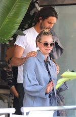 KALEY CUOCO and Ryan Sweeting Llunch at Villa Blanca in Beverly Hills