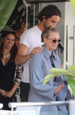KALEY CUOCO and Ryan Sweeting Llunch at Villa Blanca in Beverly Hills