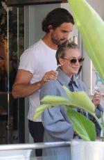 KALEY CUOCO and Ryan Sweeting Llunch at Villa Blanca in Beverly Hills
