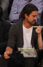 KALEY CUOCO at Lakers vs Spurs Game at Staples Center in Los Angeles