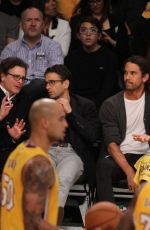 KALEY CUOCO at Lakers vs Spurs Game at Staples Center in Los Angeles