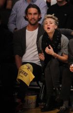 KALEY CUOCO at Lakers vs Spurs Game at Staples Center in Los Angeles