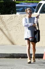 KALEY CUOCO in Shorts Leaves a Yoga Class in Studio City 0911