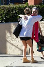 KALEY CUOCO in Shorts Leaves a Yoga Class in Studio City 0911