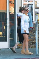 KALEY CUOCO in Shorts Leaves a Yoga Class in Studio City 0911