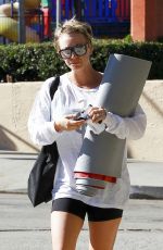 KALEY CUOCO in Shorts Leaves a Yoga Class in Studio City 0911