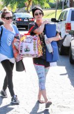 KALEY CUOCO Leaves a Yoga Class in Studio City 2411