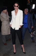 KATIE HOLMES Arrives at Good Morning America in New York