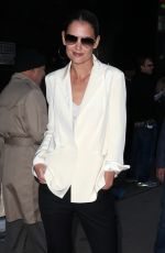 KATIE HOLMES Arrives at Good Morning America in New York