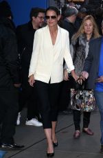 KATIE HOLMES Arrives at Good Morning America in New York