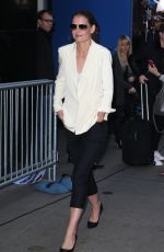 KATIE HOLMES Arrives at Good Morning America in New York