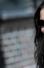 KATIE HOLMES Arrives at Late Show with David Letterman in New York