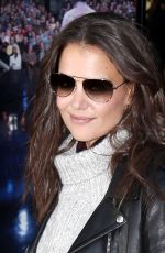 KATIE HOLMES Arrives at Late Show with David Letterman in New York