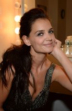 KATIE HOLMES on the Backstage of Late Show With David Letterman